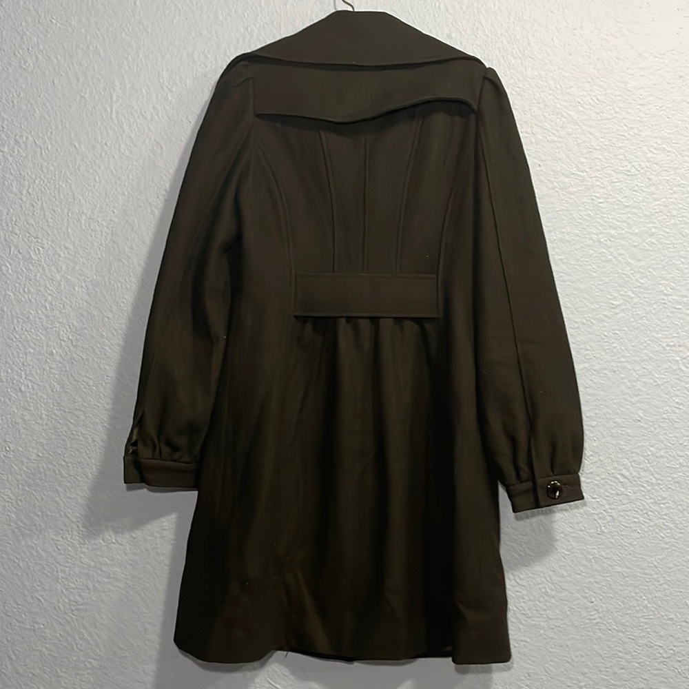 GUESS women’s black collared wool pea coat in US size Small - Picture 2 of 8